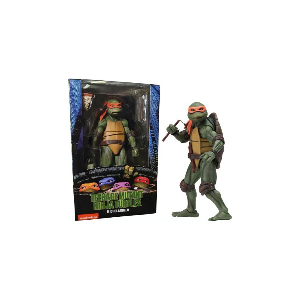 (Michelangelo) NECA Teenage Mutant Ninja Turtles 1990 Movie TMNT Action Figure Gift