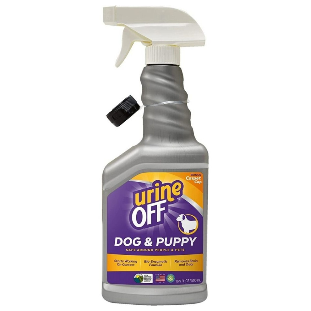 Urine Off Odour & Stain Remover Cleaner Spray Solution For Dogs & Puppies 500ml