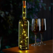 Bottle It! Candle Effect Cork Stopper with LED lights Xmas Decoration