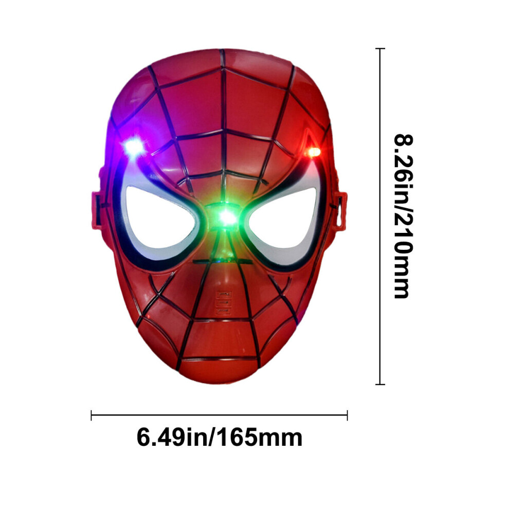 (Spiderman  Mask) Marvel Hulk Full Face Mask Masquerade Children Birthday Party Costume Ultraman