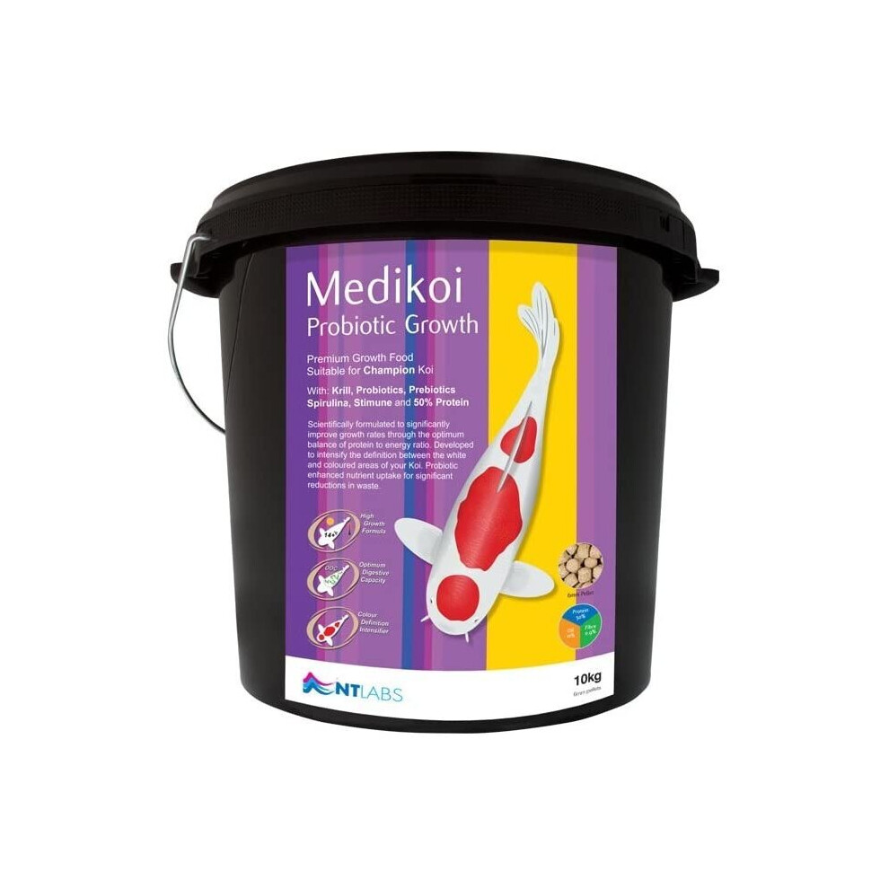 MediKoi Probiotic Growth 6mm 10kg Pond Fish Pellet