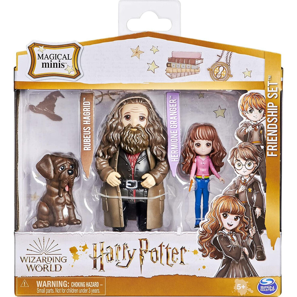 Harry Potter Wizarding World Hermione Granger & Rubeus Hagrid Figures