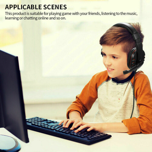 Gaming Headset 3.5mm Wired Headphone Stereo For PS4 PC Xbox One 2