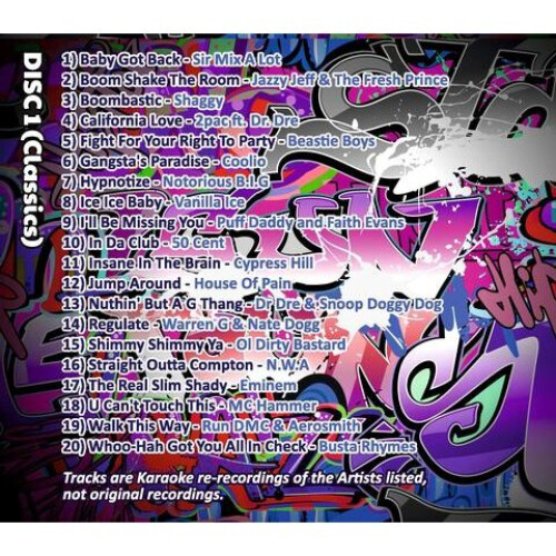 Big Karaoke Hits of Rap CDG Disc Pack 1