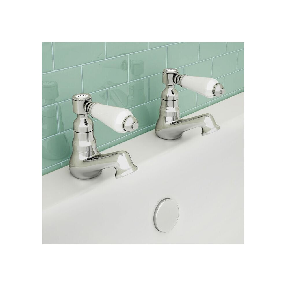 Imperior Hot & Cold Twin Bath Taps