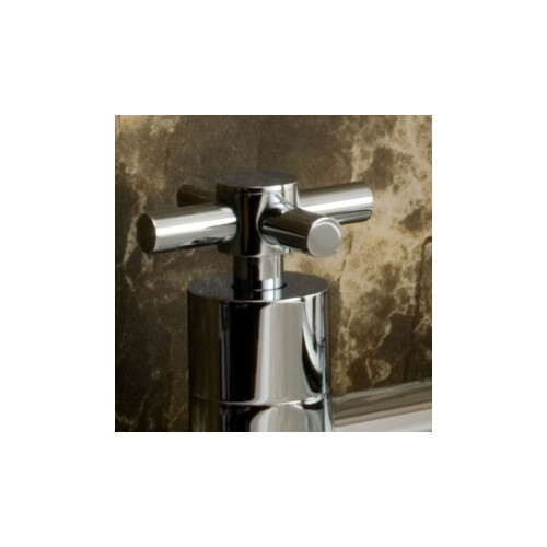 NES Home Crox 4401 Modern Bath Shower Mixer Tap Chrome Ceramic Cartridge, Brass, Diffuser Spout, Deck Mounted 2-Hole 2