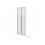 NES Home Parga 800 mm Bath Shower Screen with 4 Reversible Glass Folding Door 6