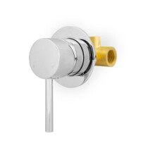 Apex Wall Mounted Round Concealed Manual Mixer Valve 1/2" Hot And Cold