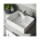 NES Home Leven 485 x 375mm Cloakroom Rectangle Counter Top with Rounded Corners 2