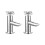 NES Home Crox Twin Hot and Cold Twin Basin Taps Chrome 1