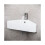 NES Home Tulla 575 x 430mm Triangle Corner Wall Hung Basin Sink 1