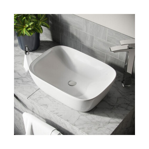 NES Home Leven Cloakroom Rectangle Stand Alone Counter Top Basin Sink Bowl 1