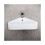 NES Home Tulla 575 x 430mm Triangle Corner Wall Hung Basin Sink 2