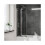 NES Home Parga 800 mm Bath Shower Screen with 4 Reversible Glass Folding Door 4