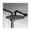 NES Home Matte Black Round Rainfall Modern Overhead Shower Slim Head 250mm 1