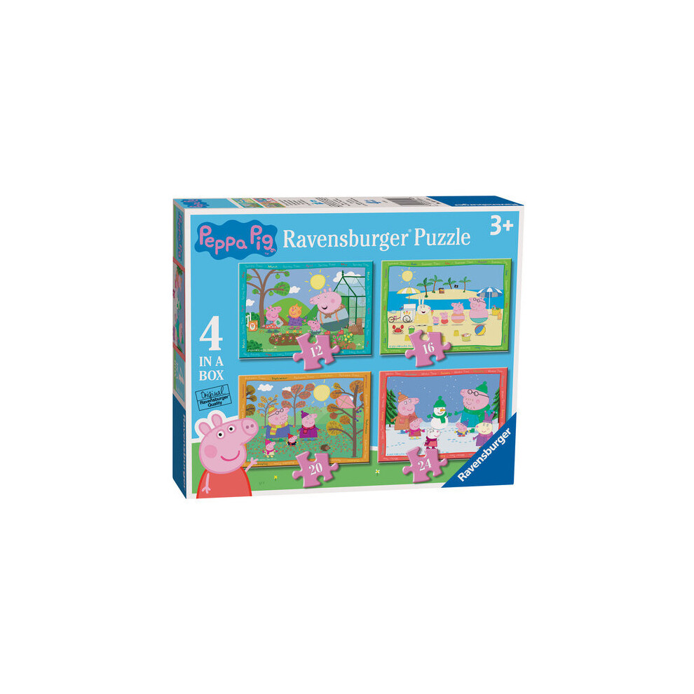 Ravensburger Peppa Pig Seasons 4 In A Box Jigsaw Puzzles