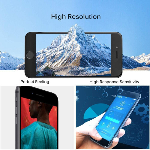 for iPhone 6S Screen Replacement Black,Drscreen LCD Touch Digitizer Complete Display for A1633, A1688, A1700,with Home Button Proximity Sensor 2