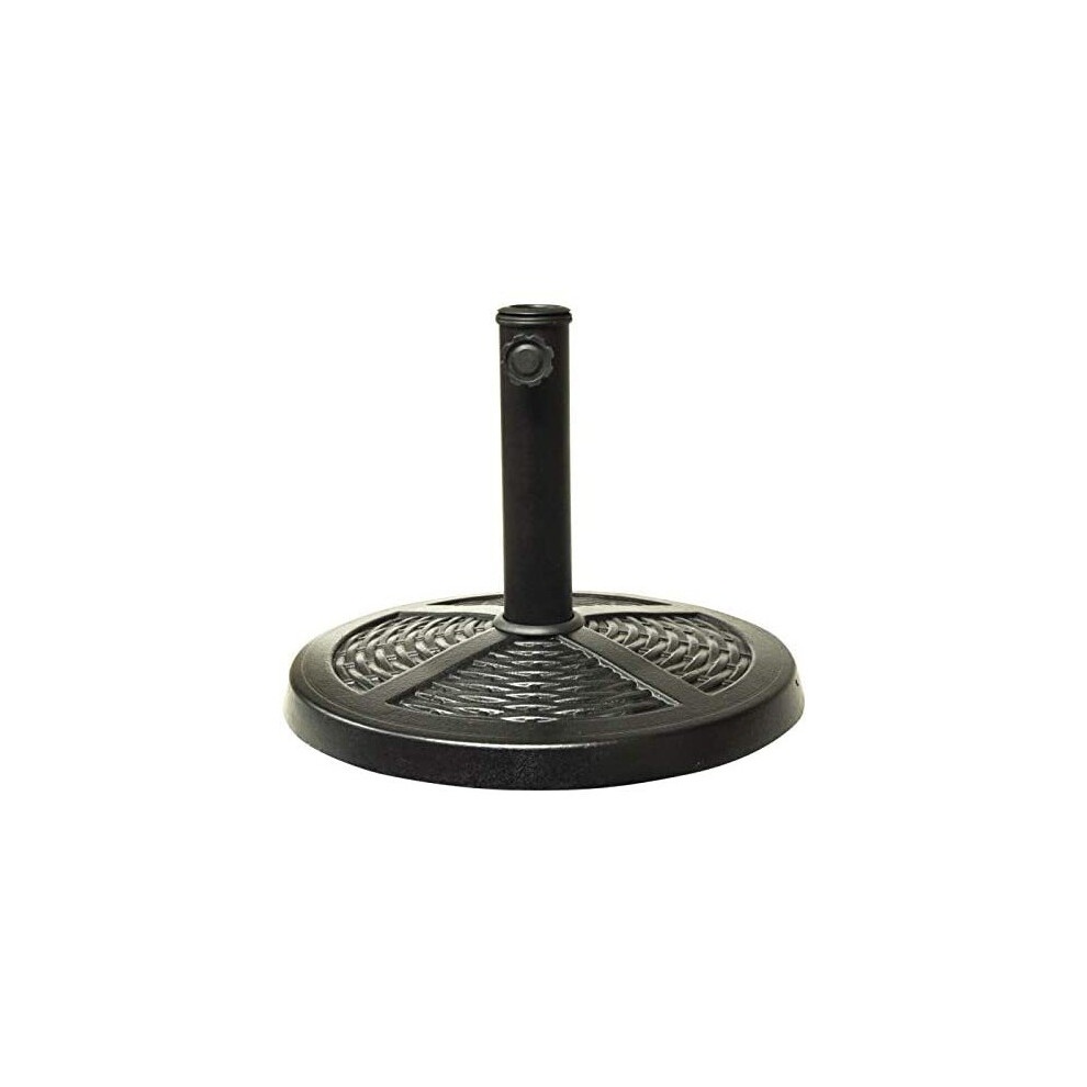 Heavy Duty 10kg Black Garden Parasol Base