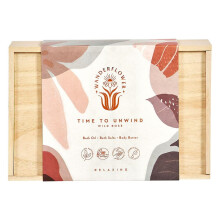 Wanderflower Time To Unwind Boxed Cruelty & Paraben Free Bath Set