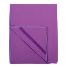 (Purple) Microfibre Camping Sports Travel Towel & Carrybag