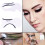 10Pcs EYELINER Stencil Beauty Template Shaper Makeup Tool Eyeshadow smokey beth 3