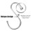 Quality Stainless Steel S Hooks Kitchen Meat Clothes Hanger Hanging 6