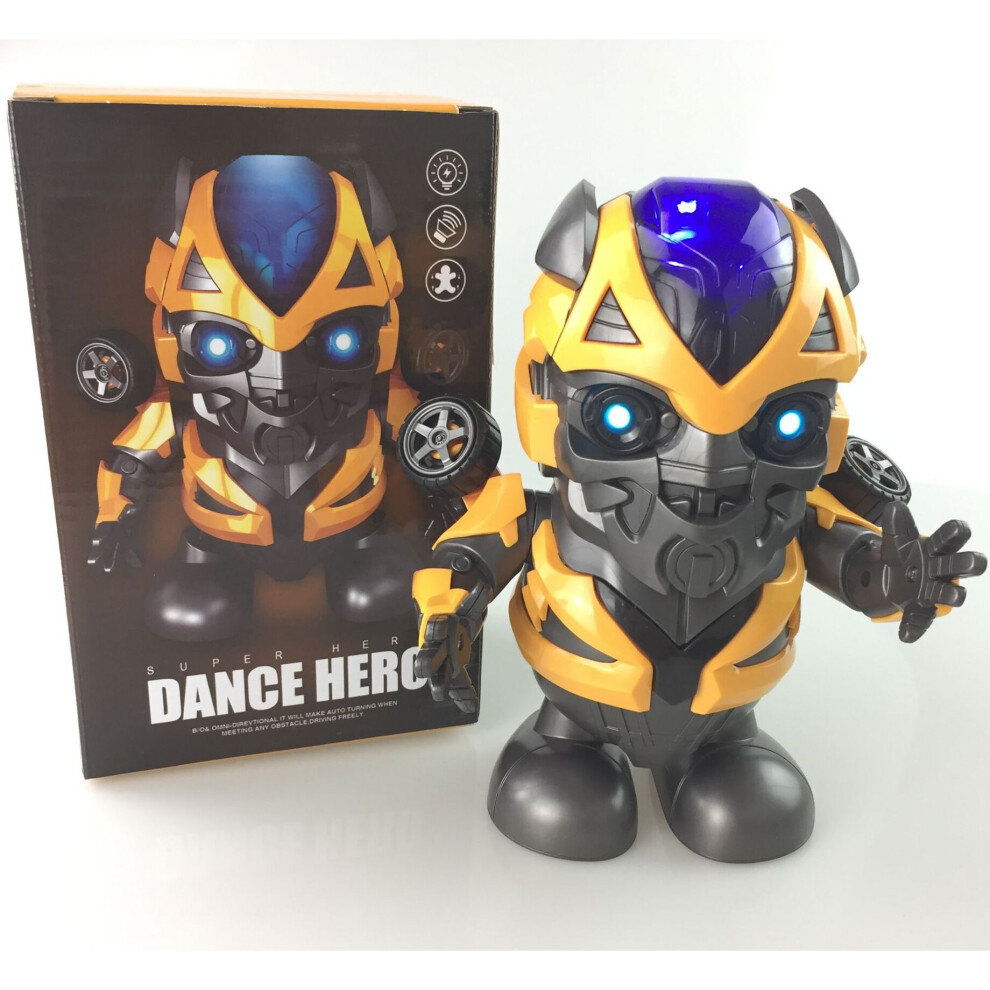 (Bumblebee) Dance Hero Bumblebee Batman Spiderman Electric Robot Toy