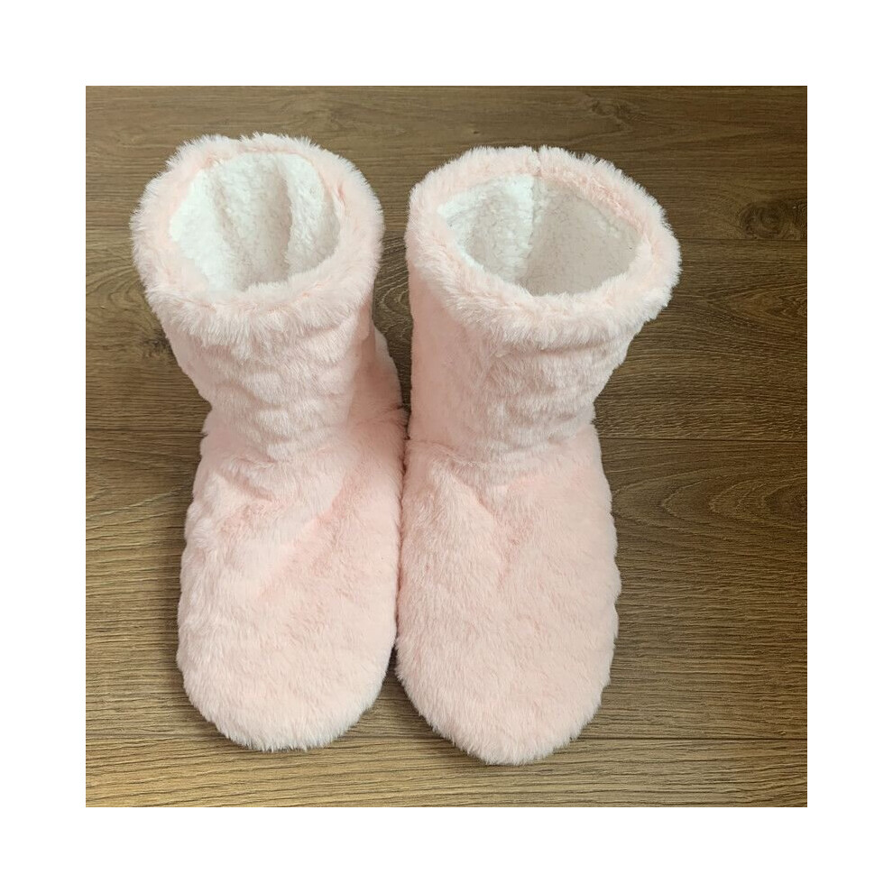 (Pink, Foot Length=15cm) Adult Children Floor Socks Slippers Warm Indoor Slipper Boots Ladies Booties