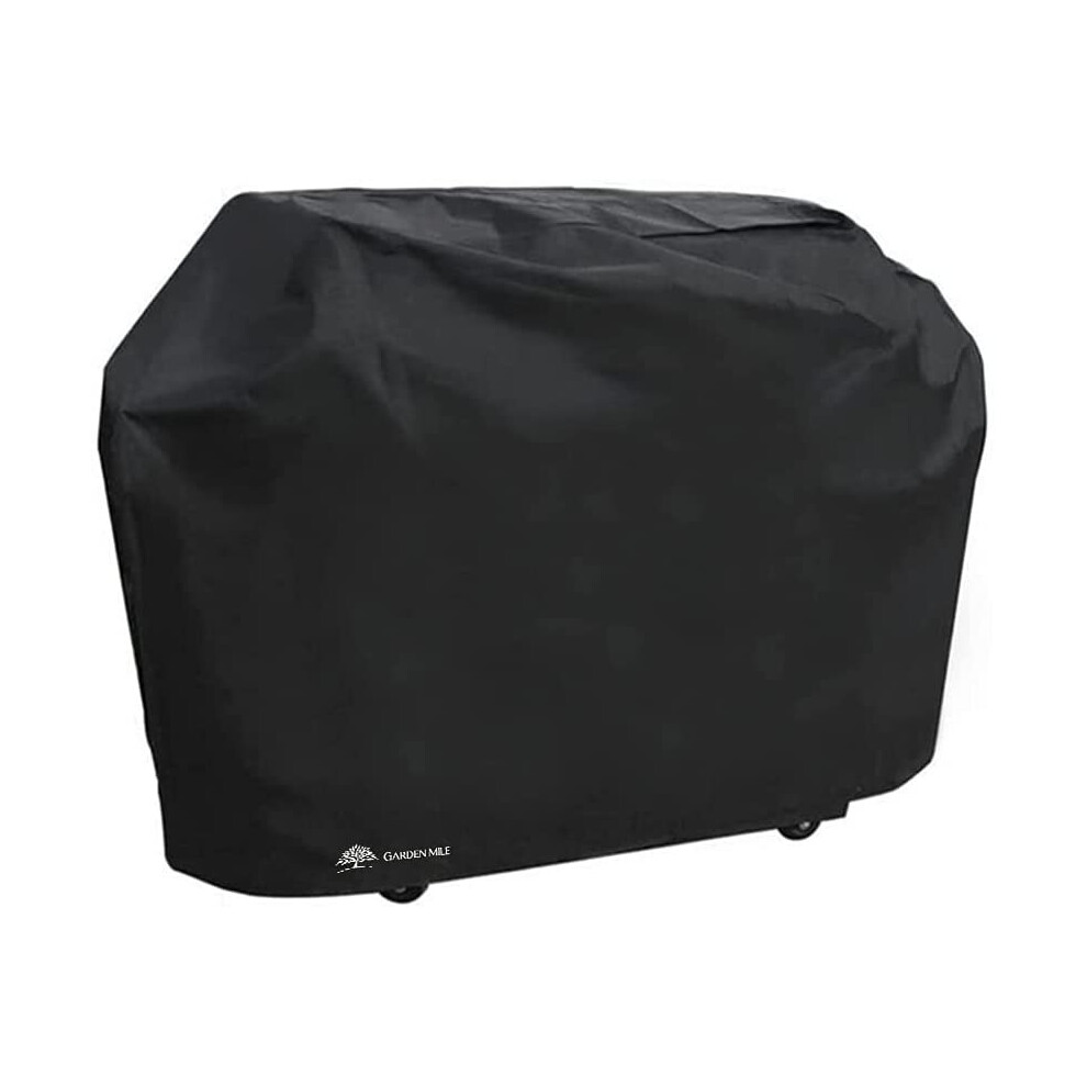 BBQ Cover L163 x W61 x H122cm Black Waterproof Garden Furniture Cover