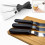 3pcs Stainless Steel Spatula Palette Knife Set Decorating Tools Kit 4