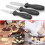 3pcs Stainless Steel Spatula Palette Knife Set Decorating Tools Kit 5