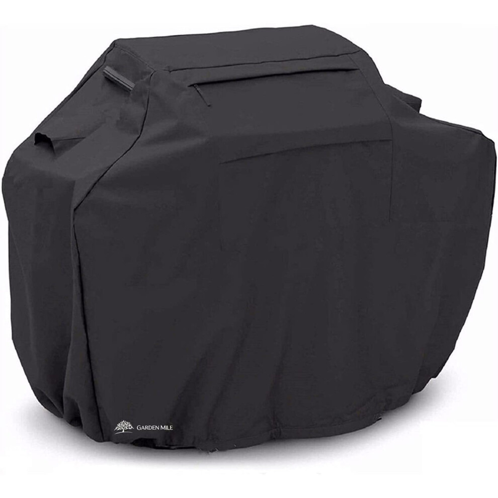 BBQ Cover L183 x W66 x H130cm Black Waterproof Garden Furniture Cover