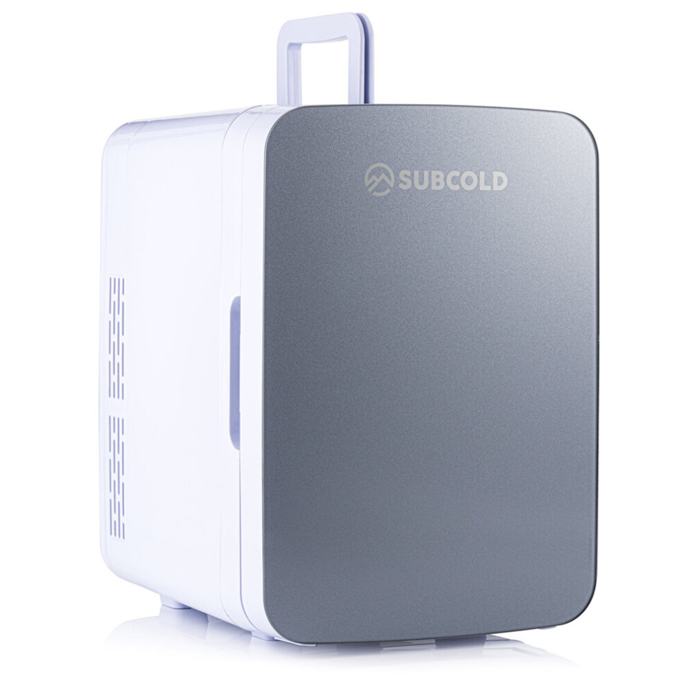 Subcold Ultra 10 Mini Fridge Cooler & Warmer - Grey | 10L capacity | Compact, Portable and Quiet | AC+DC Power Compatibility