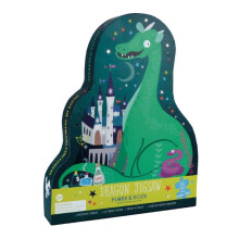 Floss & Rock Spellbound Dragon Shaped Shiny 20pc Kids Jigsaw Puzzle
