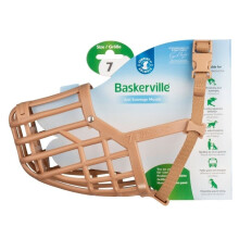 (Size 7, Brown) Baskerville Classic Dog Muzzle
