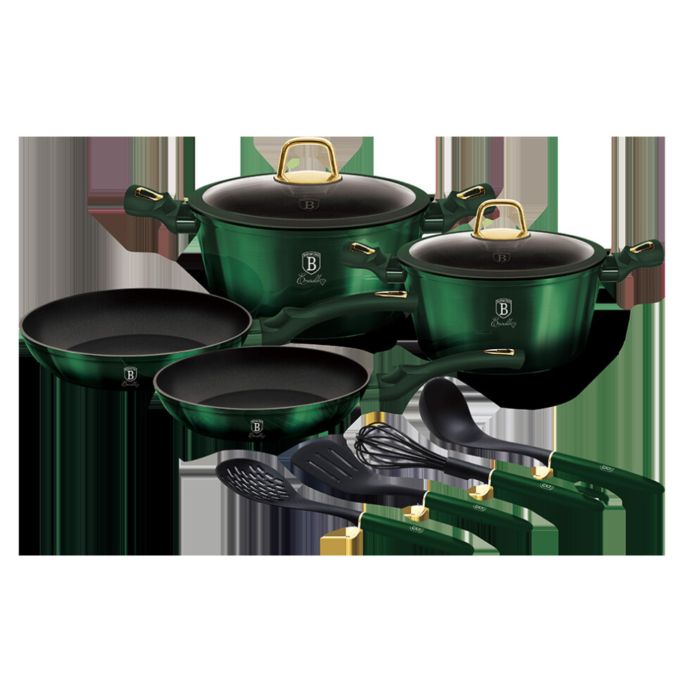 (Emerald) Berlinger Haus 10 Pc Cookware Set Induction