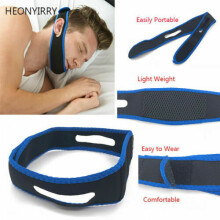 Anti Snore Aid Sleep Apnea Stop Snoring Strap Belt Jaw Solution Chin