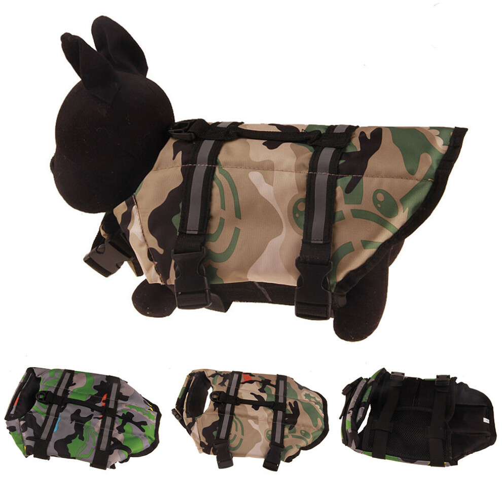 (Green, XL) Pet Dog Life Jacket Safety Vest Surfing Swimming Clothes Swimwear Harness Saver
