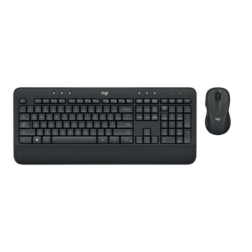 Logitech Advanced Wireless Combo Keyboard Rf Wireless Qwertz German Black 5099206079359
