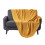 Homescapes (Yellow, 150 x 200 cm) Diamond Cable Knit Cotton Throw 1