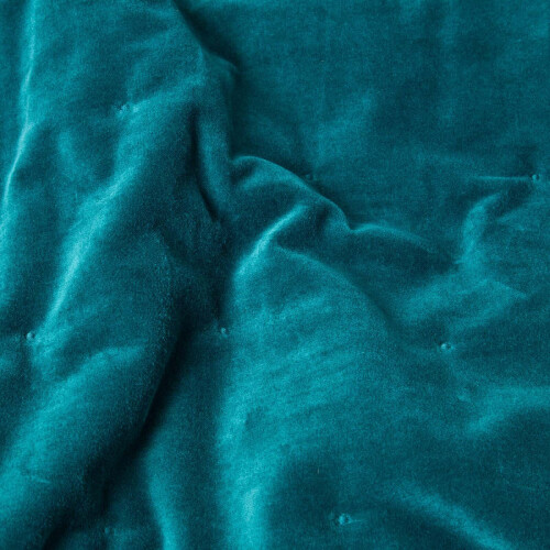 Homescapes (Emerald Green, 150 x 200 cm) Velvet Quilted Throw 2