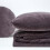 Homescapes (Dark Grey, 150 x 200 cm) Velvet Quilted Throw 5