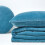 Homescapes (Blue, 125 x 150 cm) Velvet Quilted Throw 5
