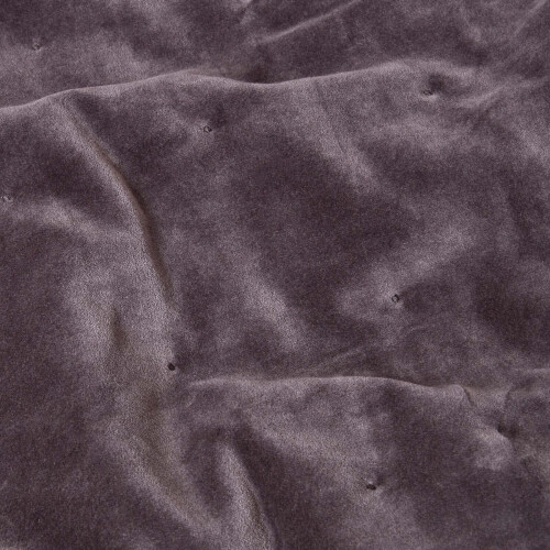 Homescapes (Dark Grey, 150 x 200 cm) Velvet Quilted Throw 2
