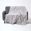Homescapes (Light Grey, 125 x 150 cm) Velvet Quilted Throw 1