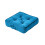 Homescapes (Teal) Rajput Ribbed Cotton Floor Cushion 1