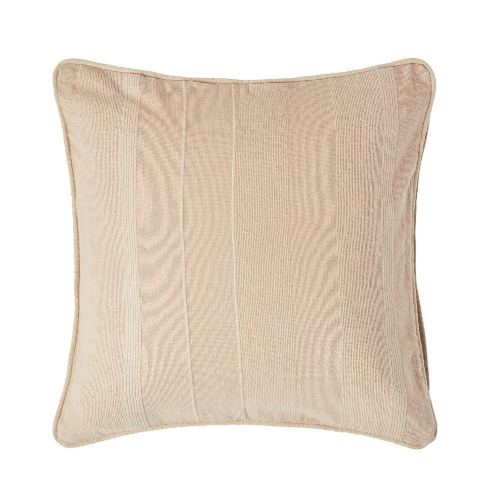 (45 x 45 cm, Beige) Cotton Rajput Ribbed Cushion Cover-image-OPC-P8G8PCR-NEW