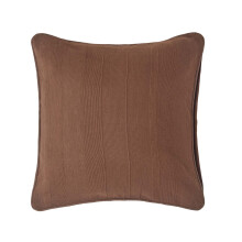 (45 x 45 cm, Chocolate) Cotton Rajput Ribbed Cushion Cover