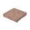 Homescapes (40 x 40 cm, Brown) Cotton Thin Stripe Floor Cushion 1
