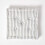 Homescapes (50 x 50 cm, Light Grey) Cotton Thin Stripe Floor Cushion 3